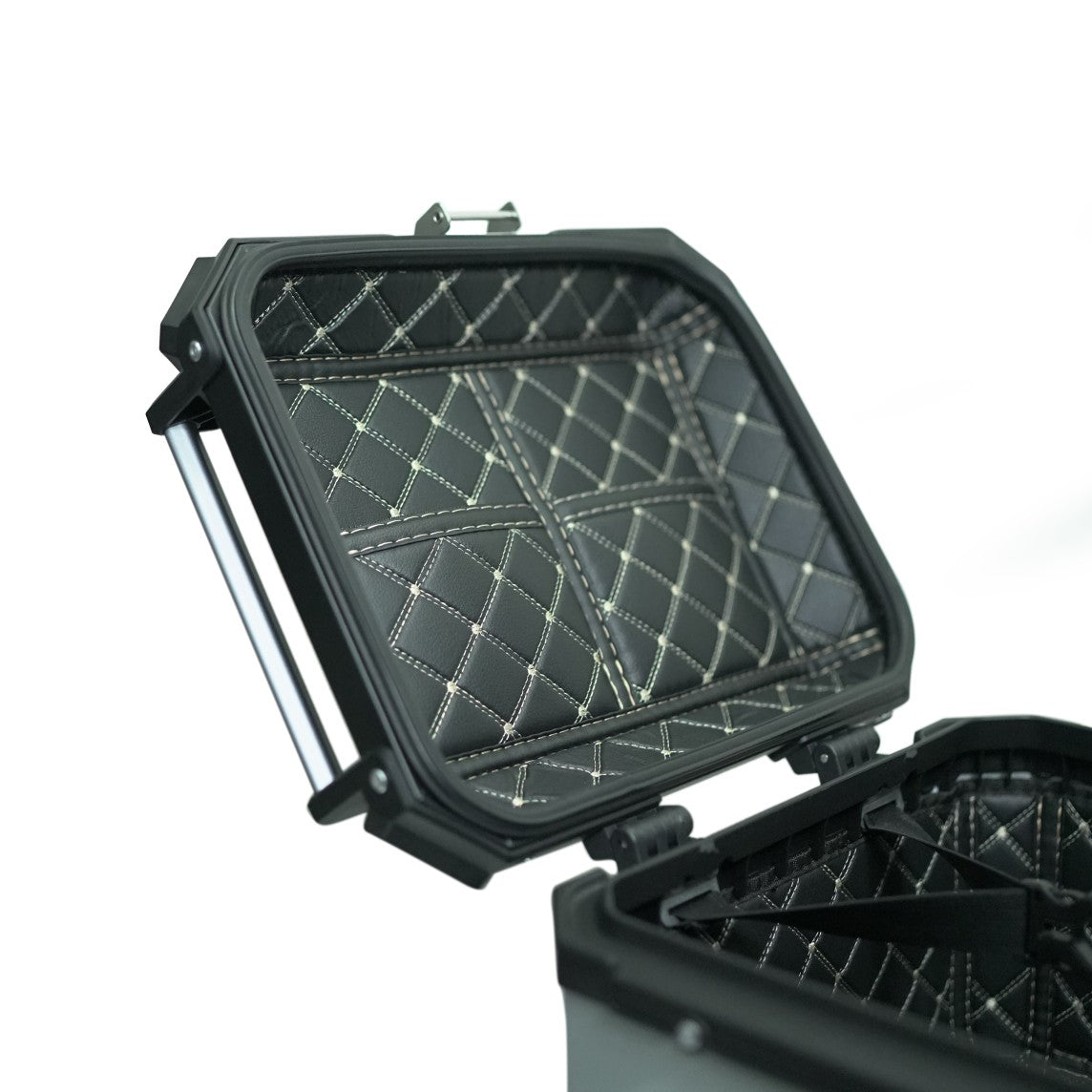 Che Jue X35L Silver Black Aluminium Top Box