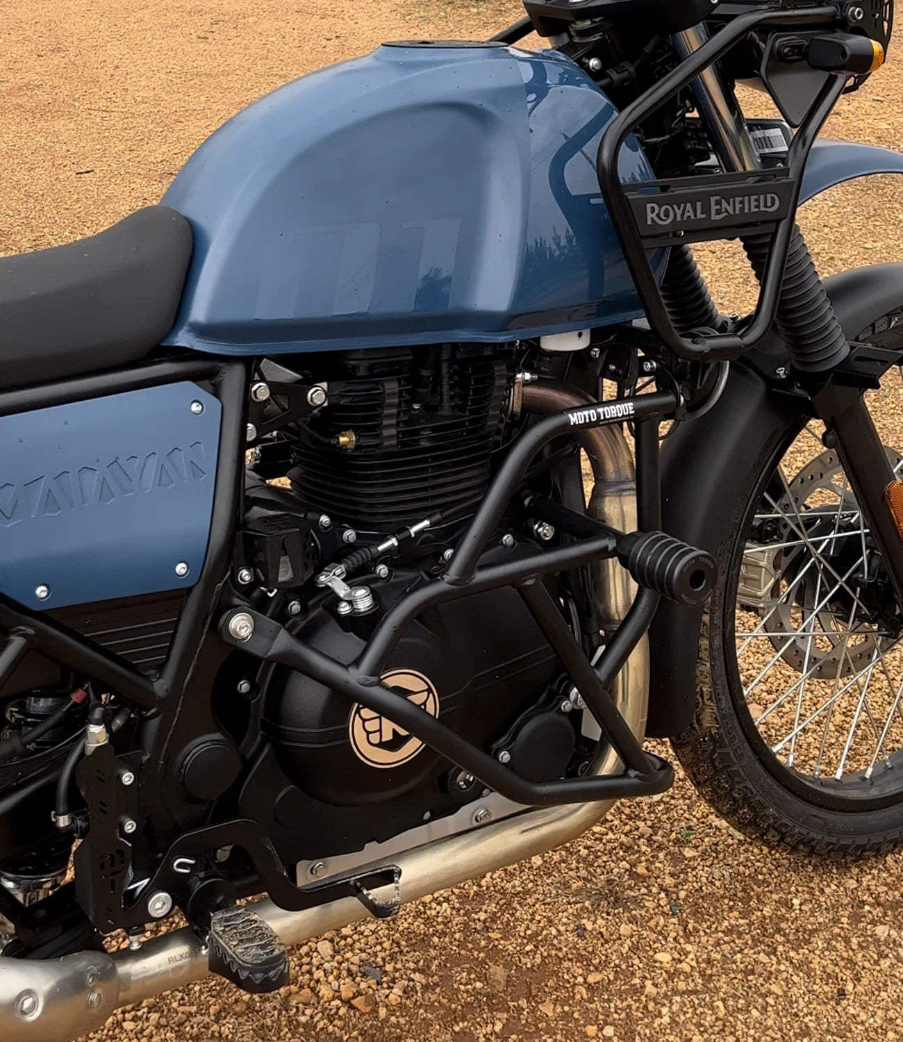 GUARDIAN - HIMALAYAN 411 CRASH GUARD (BLACK) - MOTO TORQUE