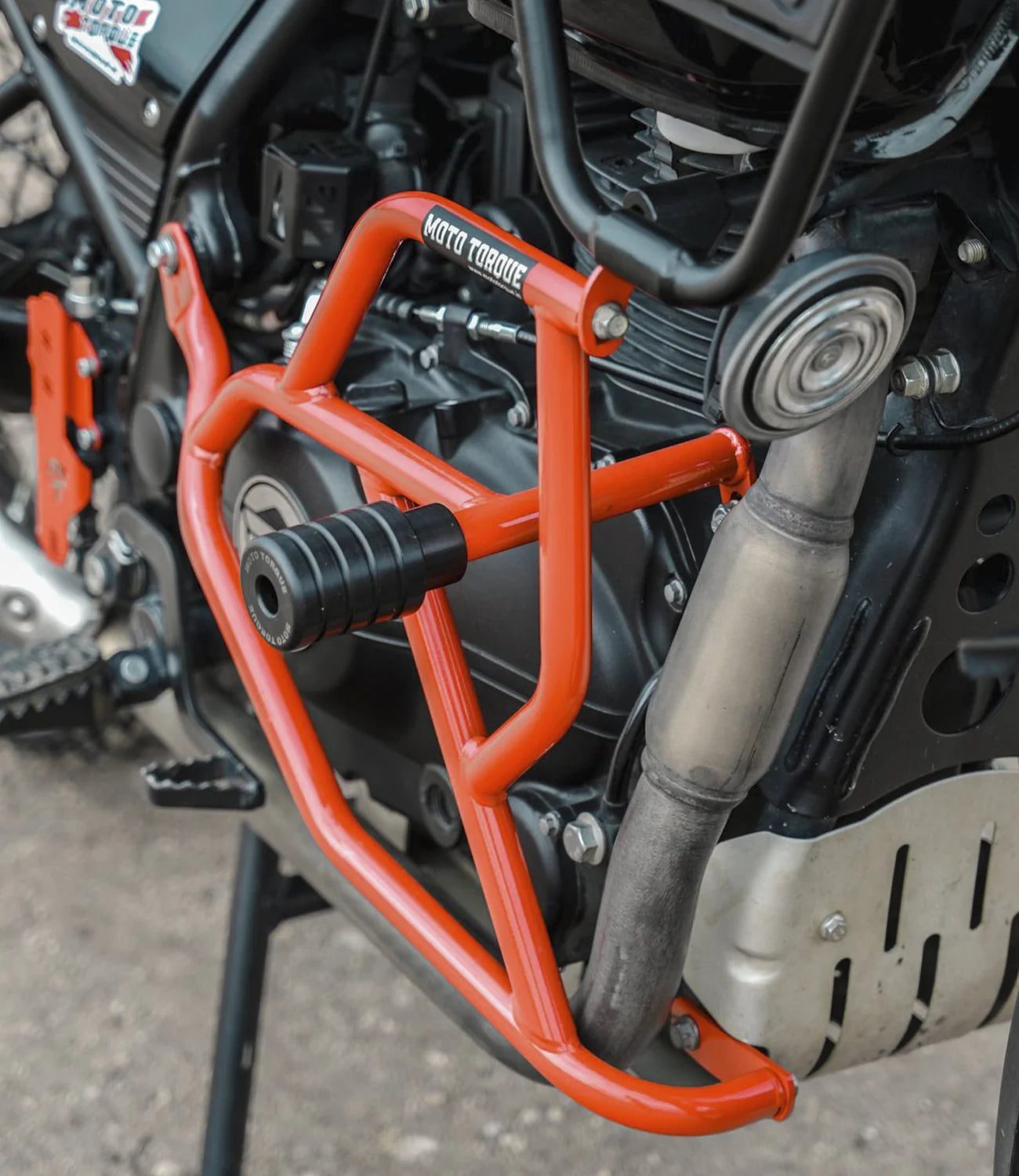 GUARDIAN - HIMALAYAN 411 CRASH GUARD (RED) - MOTO TORQUE