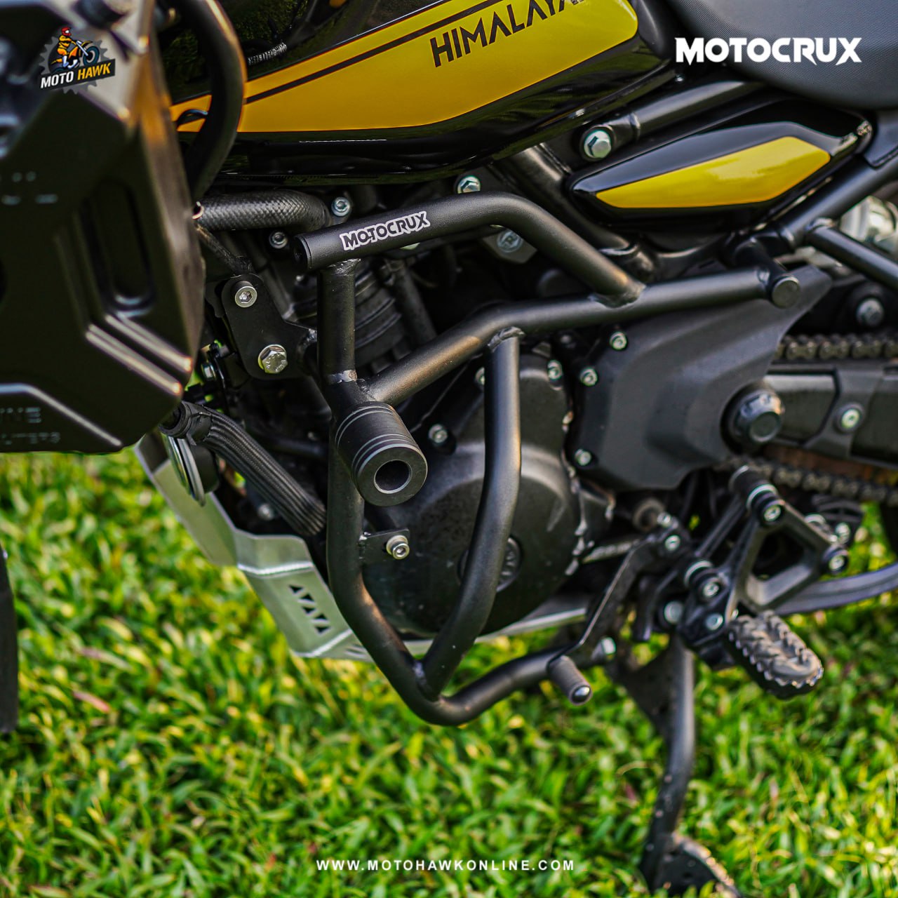 RE Himalayan 450 G.O.A.T Crash Guard with Slider | MOTOCRUX