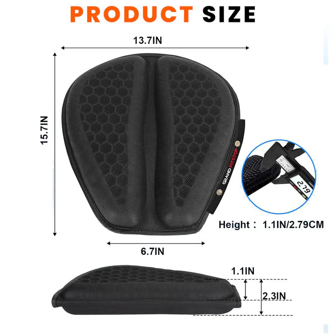 Honeycomb Jel Seat Cushion - Cruiser - Universal Fit