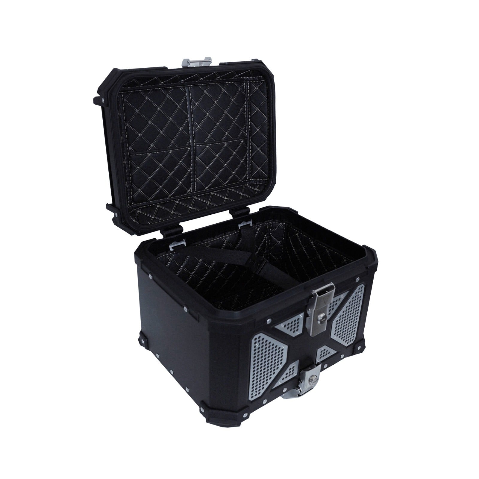 Motocrux Top Box 45L with backrest Black