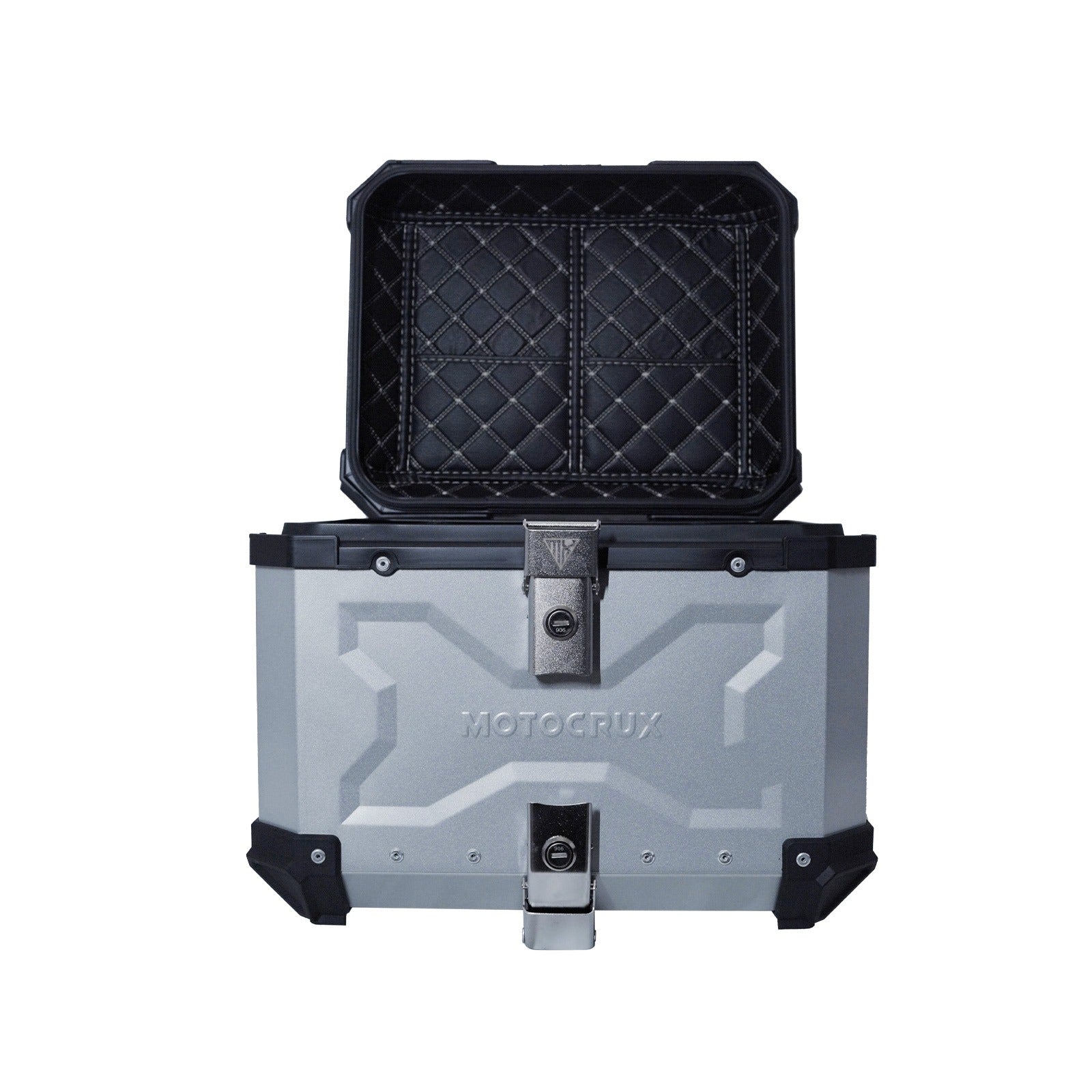 Motocrux Top Box 45L with backrest Silver