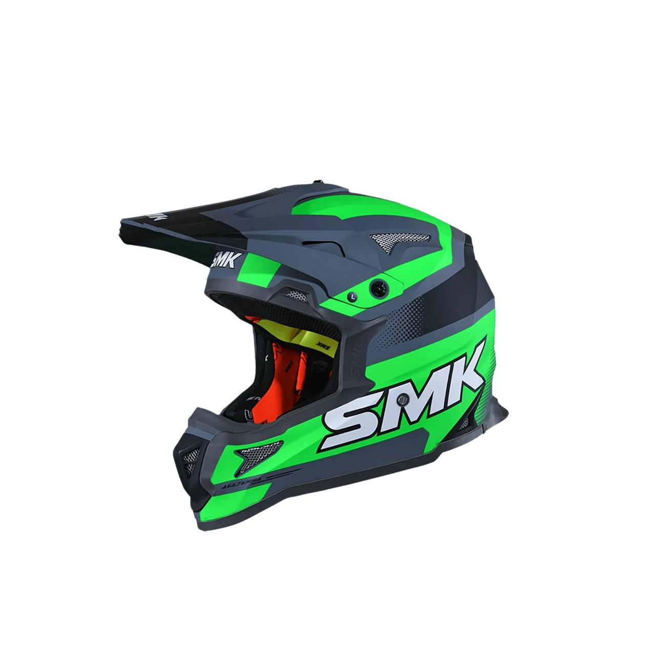 SMK ALLTERRA X-THROTTLE-GREEN GREY GLOSSY