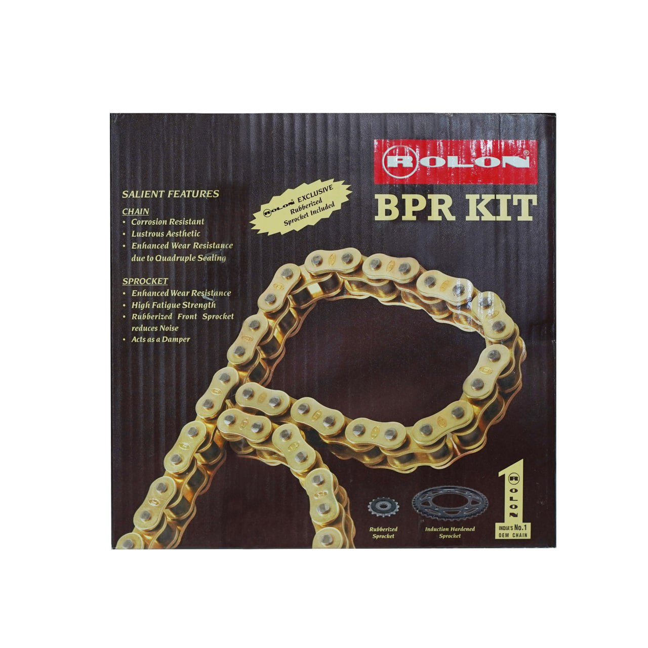 Apache 200CC Rolon Brass Chain & Sprocket Kit