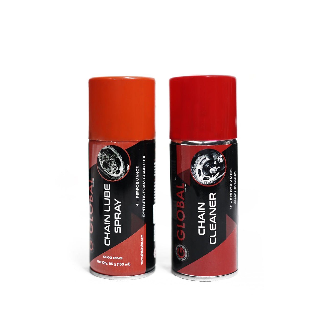 GLOBAL CHAIN LUBE & CLEANER SPRAY 150ML COMBO