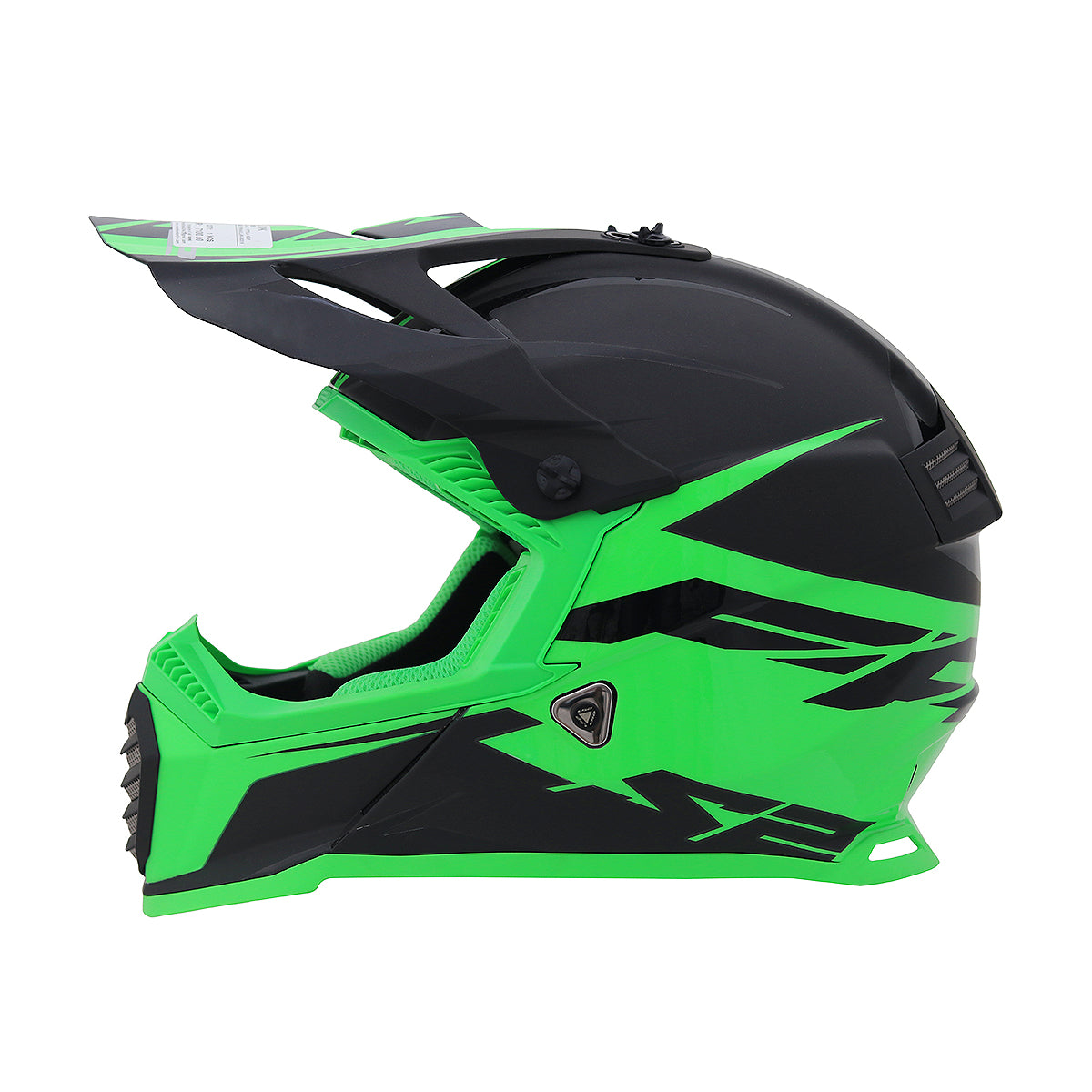 LS2 MOTOCROSS MX 437 GREEN BLACK
