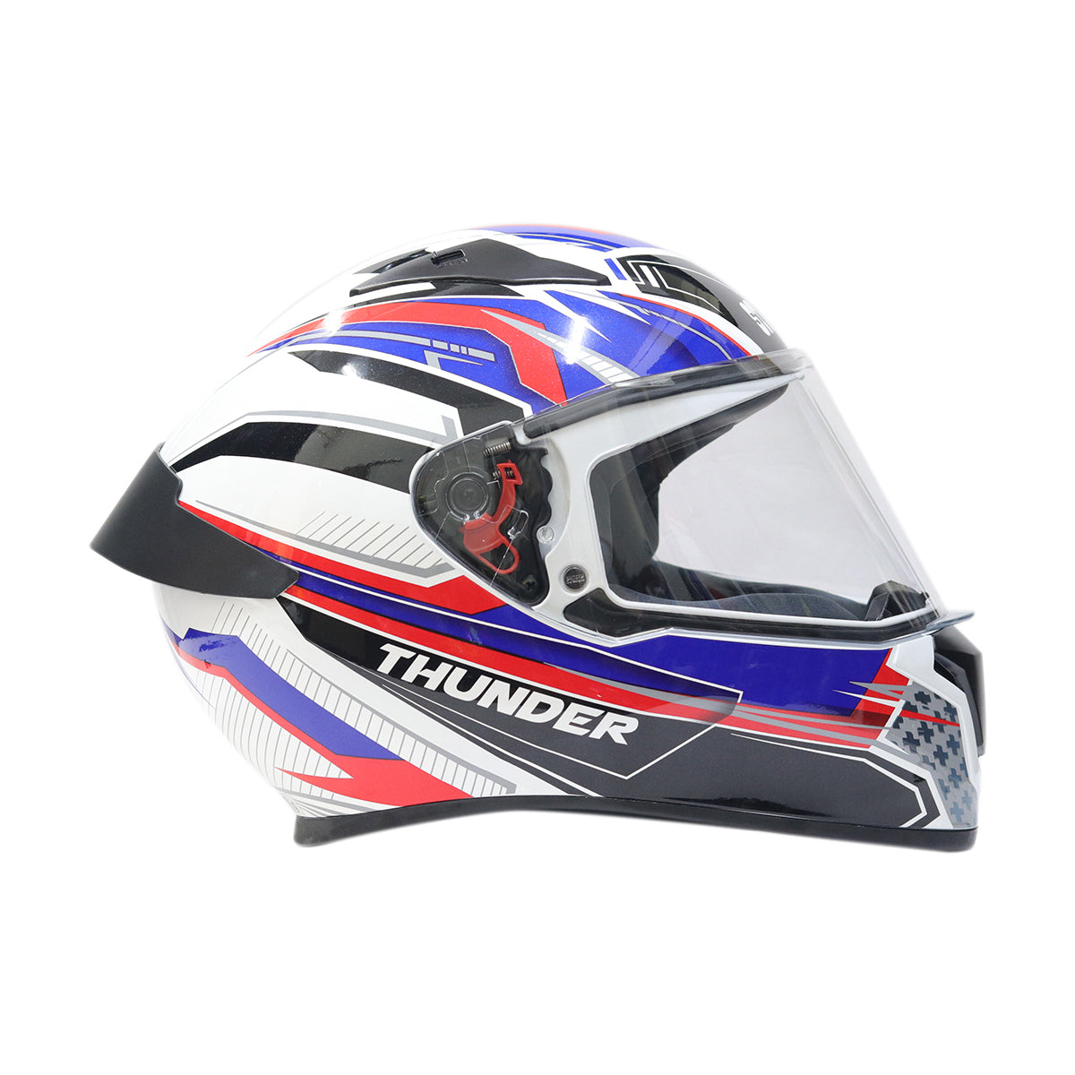 STUDDS THUNDER - D8 GLOSSY WHITE BLUE