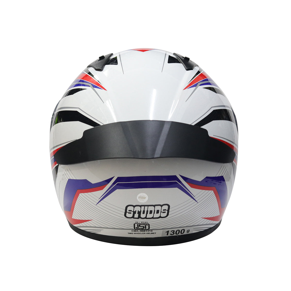 STUDDS THUNDER - D8 GLOSSY WHITE BLUE