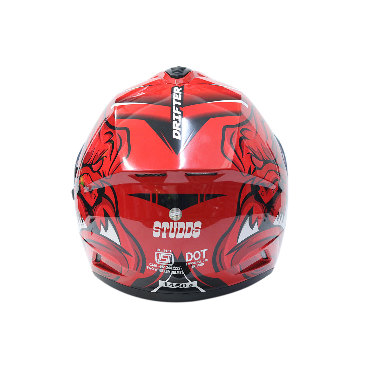 STUDDS DRIFTER - GLOSSY RED WHITE