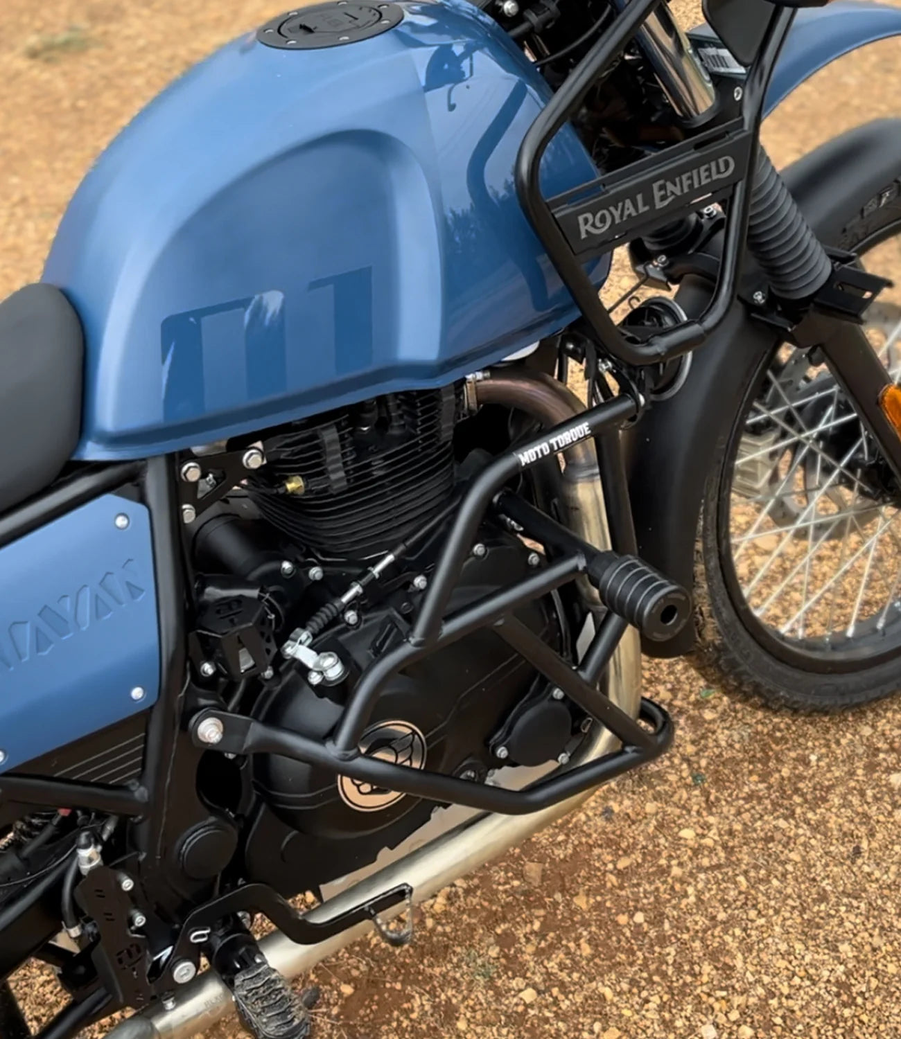 GUARDIAN - HIMALAYAN 411 CRASH GUARD (BLACK) - MOTO TORQUE
