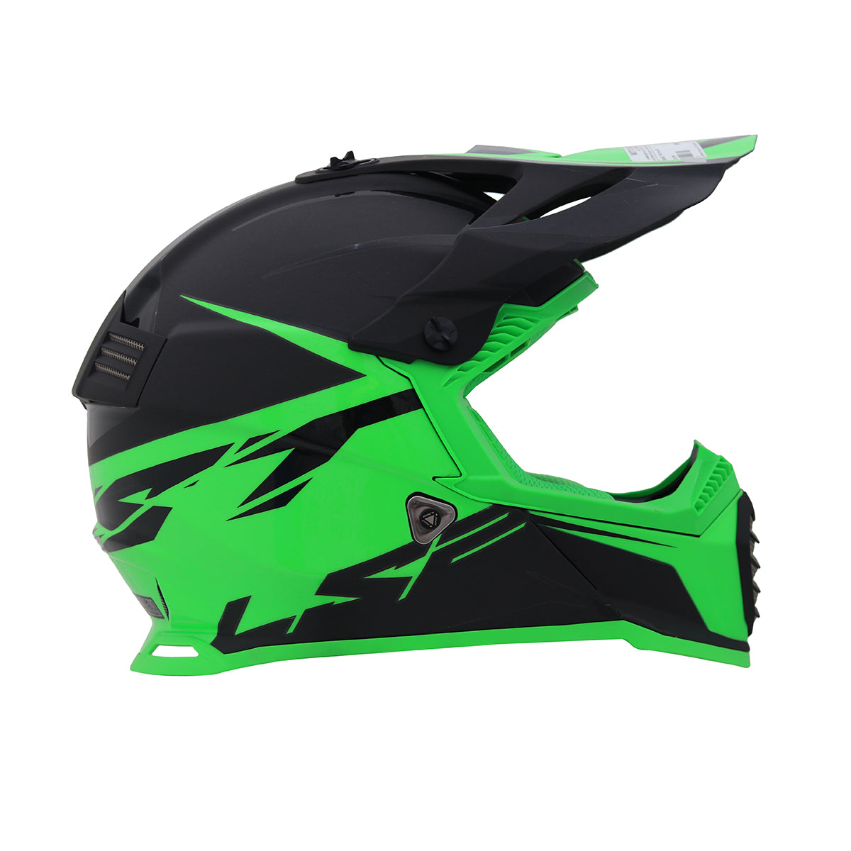 LS2 MOTOCROSS MX 437 GREEN BLACK