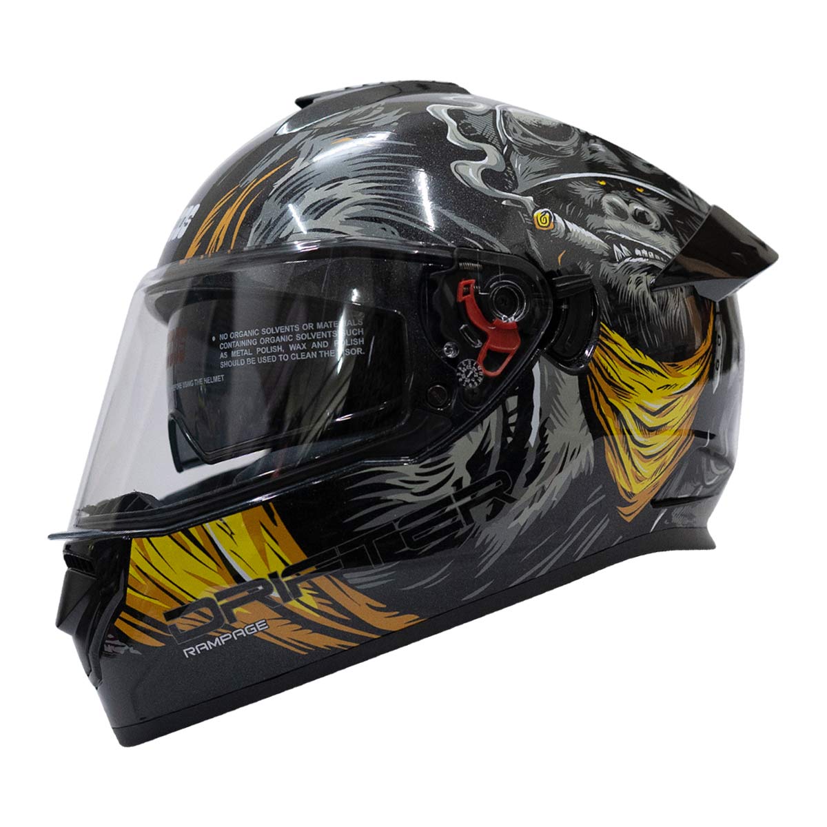 STUDDS DRIFTER D3 DECOR - YELLOW BLACK