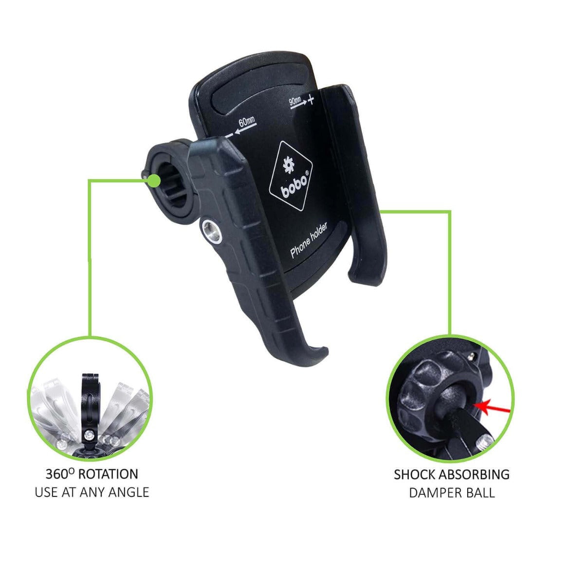 BOBO BM4 JAW-GRIP MOBILE HOLDER WITHOUT CHARGER