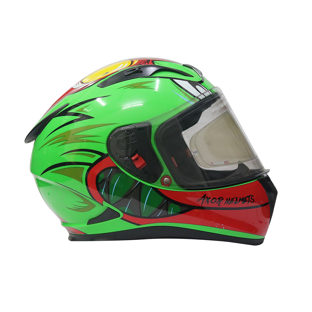 AXOR STREET RACING DUCK GREEN HELMET | MOTOHAWK
